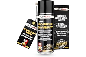 AUTOGAR® Hochleistungs Schmierfett Spray 400ml - Mit PTFE & TMF-2000® - Haftstark & extrem belastbar - PTFE-Sprühfett für Lager, Ketten, Gelenke & Werkstatt - Langzeitschmierung & Verschleißschutz