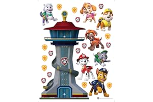 AG Design Paw Patrol DK 2322-Pegatina Decorativa para Pared, Muebles y decoración de habitación Infantil, 65 x 85 cm, Multicolor, 65 cm x 85 cm