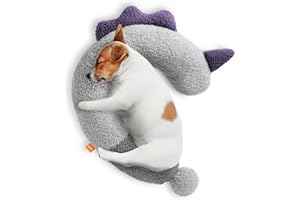 HiPetpy Hundekissen - Waschbares Hundekissen zur Beruhigung für besseren Schlaf, Weiches Nackenkissen für Hunde, Kinder, Erwachsene, Lindert Angst, Geschenk für mittelgroße/große Hunde, Violett