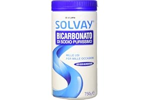 Solvay® - Bicarbonato di Sodio 750g - Multiuso - Ad uso alimentare - Casa; Cucina; Lavatrice