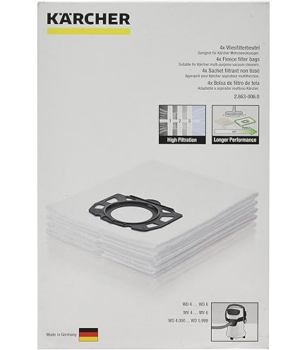 Vlakfilter Voor Kärcher WD 4, 5, 6 En MV 4, 5, 6 - 2.863-005.0 - 28630050 - Stof- En