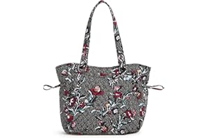 Vera Bradley Damen Kleine Tragetasche aus Baumwolle Handtasche
