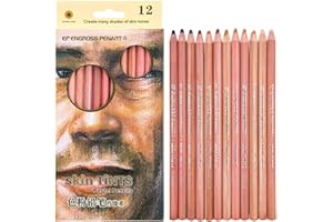 MADEKI Lápices de Colores, Pastel Suaves Profesionales de 12 Piezas Piel de Madera Tinte Lápiz de Color Pastel