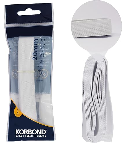 Elastico Lungo Prym Bianco Con Motivo Zig-Zag Arancione – Larghezza 3,5 Mm, Lunghezza 5 Metri – Per Cucito E Coulisse Strette, Lavabile Fino A 95°C