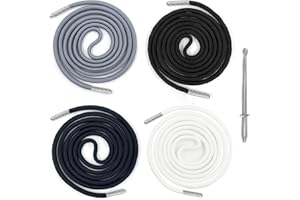 KUNXING Kordel für Jogginghose Kordel für Hoodie - 140CM Jogginghose Band Hosenbänder Kordelzug, Band für Hoodie, Kordelband für Hosen, Hosen Kordel, Kordelzug Jogginghose, mit Durchziehnadel (4+1 Stück)