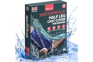 SOL Lot de 4 housses de protection imperméables pour la douche, les pieds de protection imperméables en plâtre, les pieds de protection imperméables pour plâtre