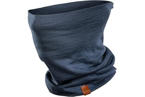 menique Schlauchschal – 100% Merino Wolle Loop Schal Damen, Atmungsaktives Multifunktionstuch und Halswärmer, Winter Halstuch Damen für Motorrad, Arbeit, Laufen, Ski-Maske