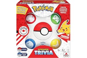 BORRAS - Pokémon Trivia. Juego de Mesa Interactivo con 1000 Preguntas, 2 Modos de Juego y 3 Niveles de dificultad. Conviértete en Entrenador Pokémon, de 1 a 4 Jugadores. Recomendado +7 años (19441)