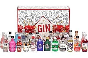 2025 Gin Advent Calendar Gift Set - 24 Days of Premium 5cl Gins for Christmas, by Blue Tree Gifts