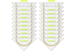 MEGYAD 20 Stück 15cm Geodreieck: Geometrie Dreieck Geodreieck Flexibel Bruchsicher Transparent Geodreieck Zeichendreieck Winkelmesser 2 Funktionen, für Büro, Designer, Studenten, Malerei (handhaben)