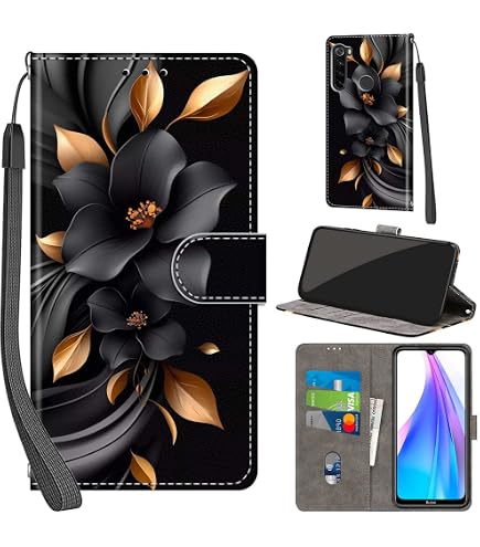 Handyhülle Für Xiaomi Redmi Note 8 – PU Leder Flip Case Mit Magnet, Kartenfächern & Ständer