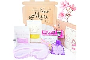 Bellalisia New Mum Pamper Kit, Relaxing New Mum Gifts, Ideal Baby Shower Gifts for Mum. New Mum Hamper Essentials, Pamper Presents for First Time Mummy. Mothers Self Care Spa Box Set to Relax.