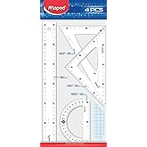Maped Ofis Ve Kirtasiye 242830 4'l&uuml; Start Maxi Cetvel Seti, 30 cm