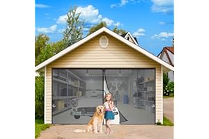 RTOTS Moustiquaire Porte 215 x 220 cm Rideau Facile à Installer sans Percer Moustiquaire Enroulable Anti Insecte Mouche Moustique pour Porte d Entrée Intérieur/Patio Noir