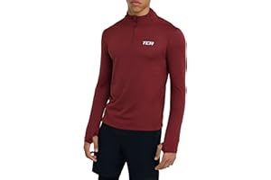 TCA Cloud Fleece 1/4 Zip Maglia Termica da Uomo a Collo Alto con Zip Tasche