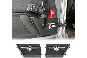 DXGTOZA Vordertür-Aufbewahrungstaschen aus Metall für 2007–2018 Jeep Wrangler JK JKU 2/4 Tür Seiteneinsatz Organizer Box Tür Edelstahl