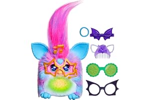 Furby Vibes Blue Razz, interaktiv elektronisk plyschleksak för barn från 6 år