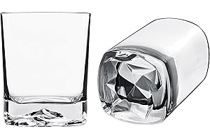 Luigi Bormioli On The Rocks DOF - Juego de 4 vasos dobles de 13.5 onzas, transparentes