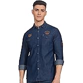 Amazon Brand - INKAST Men's Slim Fit Denim Shirt : Amazon.in: Clothing ...