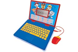 Lexibook, Paw Patrol, Educational and Bilingual Laptop Italian/English, Toy for Child Kid (Boys & Girls), 124 Activities, Learn Play Games and Music, Red/Blue, JC598PAi5LXB