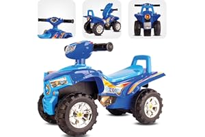 SUN BABY Quad pour Enfants 1 an, Rutscher, Babyquad, Véhicule à Glisser Babyauto (Bleu)