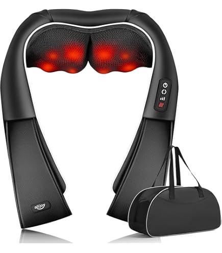 Hangsun Nackenmassagegert Elektrisch Shiatsu Massagegert Nacken Schulter  Rcken mit Wrmefunktion 3 Einstellbaren Geschwindigkeiten 3D-Rotation  Massage fr Haus Und Auto : Amazon.de: Drogerie & Krperpflege