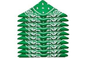 Karl Loven Lot de bandana 100% Coton paisley foulard fichu bandanas 25 couleurs au choix - Lot 5/10 / 20