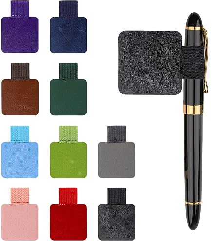 TRKETK Lot De 15 Porte Stylo Adhésif Boucle - Supports Stylos Couleurs Mixtes Pour Carnets