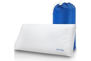PETITXUMET Almohada Infantil Viscoelástica 90 x 35 x 6,5 cm Ergonómica e Hipoalergénica Hecha en España Almohada Plana para Niños a Partir de 3 Años con Funda Stretch con Viscosa