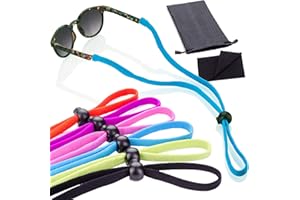 Anchor Glasses Straps 6 Pack Sunglasses Strap Adjustable and Stretchy Universal Fit for Kids to Adult Active Sport Eyewear Retainers for Anti Slip Protection