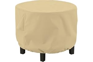 Classic Accessories Unbekannt Terrazzo Ottomane Couchtischhusse, rund, klein