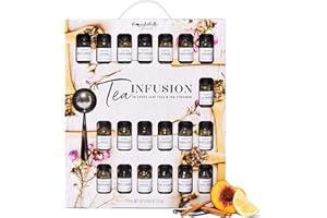 THOUGHTFULLY Modern Gourmet Foods, Kit de Infusión de Té de regalo, incluye 25 tés de hoja suelta de sabor único y un infusor de té, paquete de 25