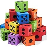 THE TWIDDLERS 48 Grand Jouet Éducatif de Dés en Mousse, 4cm - Souple & Solide