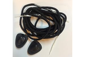 Liquid Force Ersatz-Schnürsenkel für Wakeboard, Schwarz, 2 Stück