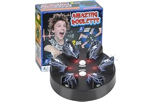 Coolle Shock Roulette Game Lie Detector Test Electric Finger Shocking Shot Games Polygraph Toy for Teenagers Adults Family Party Classic Version