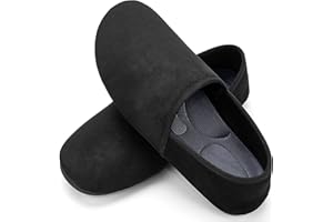 KOWAYI kapcie damskie, męskie, wsuwane na zamknięte pantofle, antypoślizgowe, z pianki z pamięcią kształtu, uniseks, do użytku wewnątrz i na zewnątrz