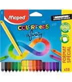 Tube de 24 crayons de couleur Color'Peps Infinity + coloriage - Maped