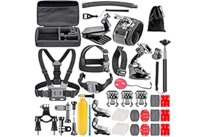 Navitech 50-in-1 Action Camera Accessories Combo Kit with EVA Case - Compatible With The Drift HD Ghost | Drift HD Action Cam| Drift Ghost 4K | Drift Ghost-S | Drift Stealth 2 | Drift Stealth 2 | Dri