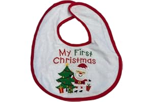 LaVelahome Bavaglino Natalizio Primo Natale Babbo Natale Bavetta