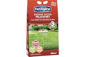 Fertiligène Engrais Gazon Pelous'Net Limite Les Mauvaises Herbes 180 m²