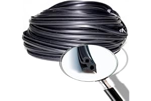 VARGORT Joint de fenêtre S-1387 (10mts) | Joint fenetre isolation joint caoutchouc ultra résistant et flexible pour une étanchéité parfaite. Convient aux fenêtres aluminium, empêche l’humidité et réduit bruit