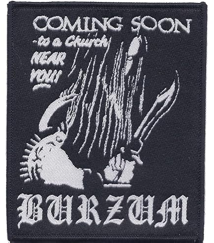 Bathory Toppa Da Cucire In Tessuto – 10x10 Cm Con Simbolo Goat – Per Giacche O Zaini