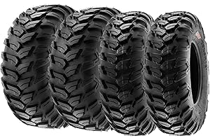 SunF A043 25x8-12 & 25x10-12 Sport-Performance XC ATV UTV Quad Reifen Gelände Radialreifen 6PR TL 63N E4, Satz von 4 Stück