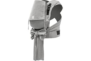 Stokke Limas Babytrage Plus, Grey Melange - Modell 2023 (OCS) - Half Buckle Babytrage - Drei Tragepositionen - Ab 1 Monat/4 kg bis 18 kg