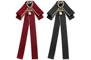 FFDHWU 2 Pieces Of Fluttering Bow Ties, Women'S Bow Ties, Clothing Accessories, Retro Bow Ties, Adjustable Bow Ties, Ele And Simple Bow Ties