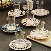 Sandro Moreno 1453 Potpuri Gold 12 Par&ccedil;a Altı Kişilik &Ccedil;ay Seti 110 ml