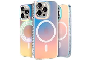 LONLI Hue - (per iPhone iPhone 15 Pro Max) - Custodia per telefono opaca iridescente fluorescente [compatibile con Magsafe] per iPhone donne, ragazze e uomini - Carina ed estetica