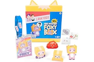 LankyBox Mini Foxy Mystery Box Foxy Mystery Box mit 9 spannenden Spielzeugen zum Entdecken im Inneren, offizielles Lizenzprodukt