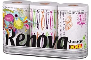 ‎RENOVA Renova Design Paper Kitchen Towels - XXL, 3 Rolls