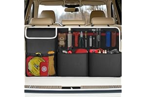 Oasser Car Boot Organiser Storage with 8 Different Functional Storage Bags, Boot Tidy for SUV Truck MPV VAN